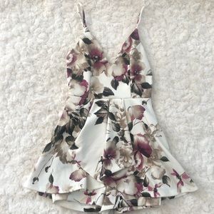 Floral romper skort